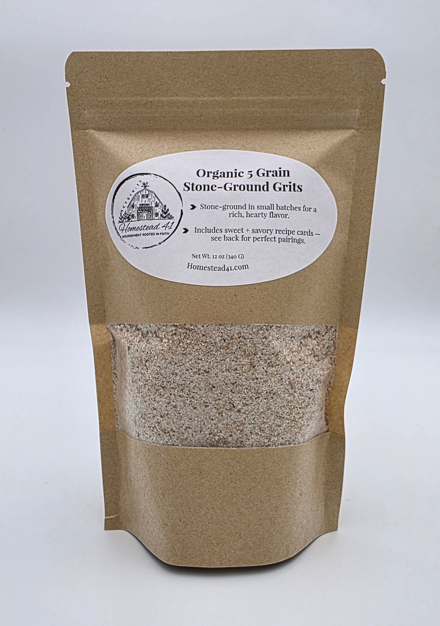 Organic 5 Grain Stone Ground Grits