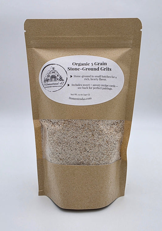 Organic 5 Grain Stone Ground Grits