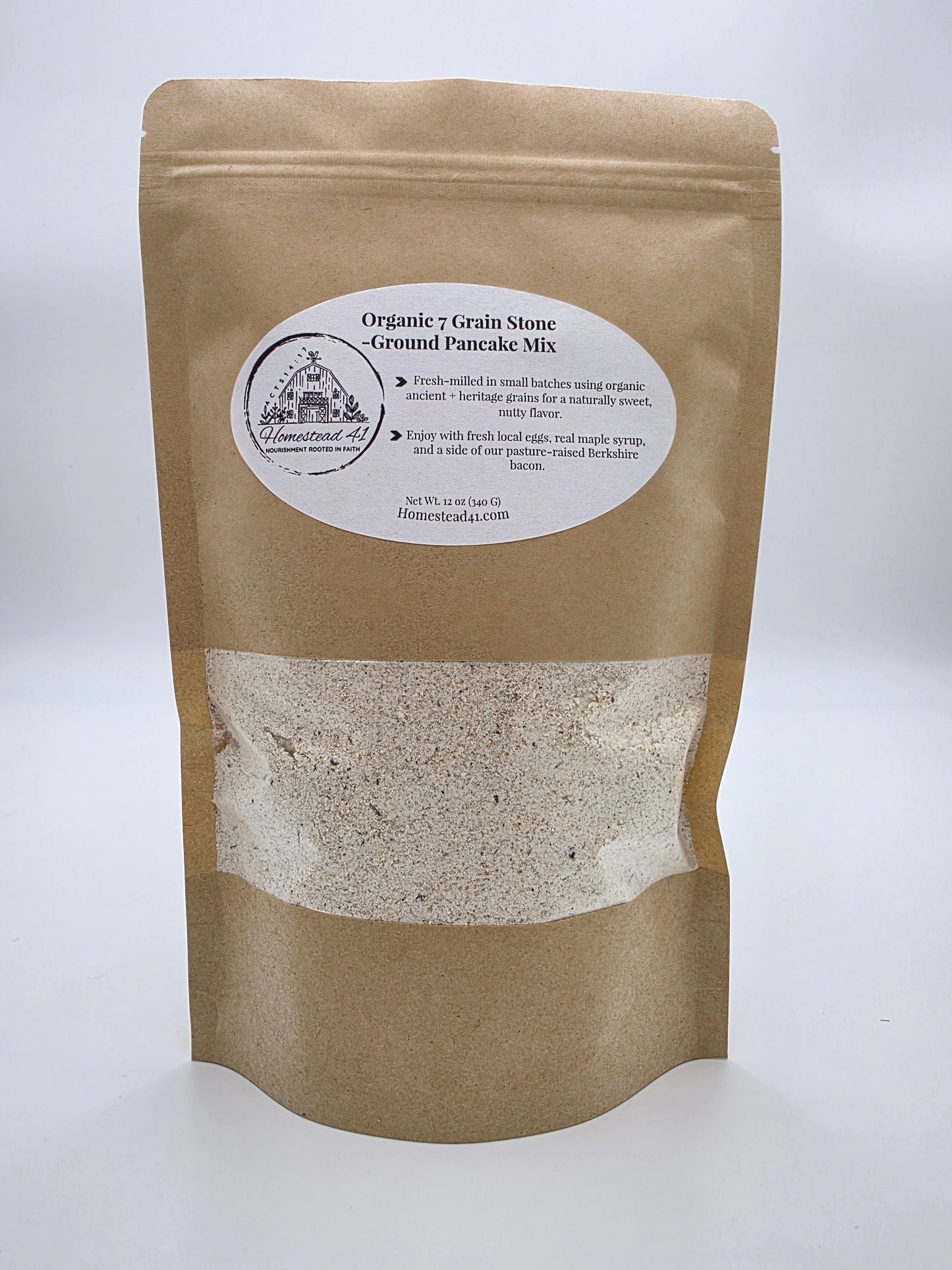 Organic 7 Grain Stone Ground Pancake Mix